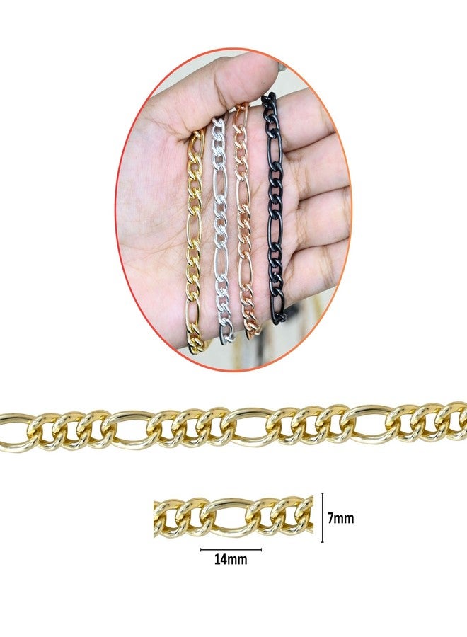 SATRA TRADERS Aluminium Chain | Size : H-14mm W-6mm | 1mtr | JT-19-35-45 | Silver - Image 2